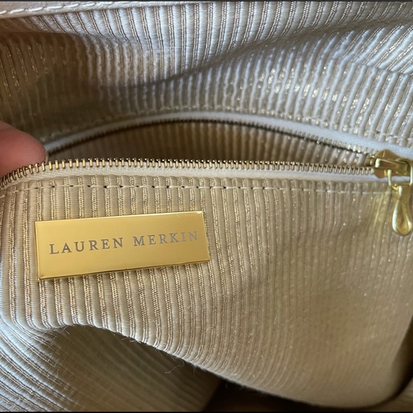 Lauren Merkin Woven& Leather Handbag - Picture 6 of 10